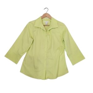 Chico's No Iron Button Up Shirt Size 1 (Women's Size 8)